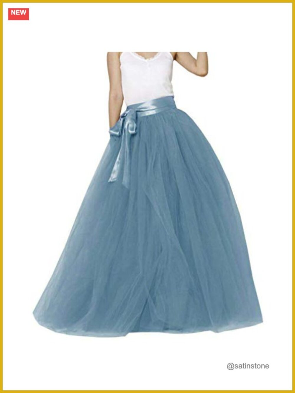 Women's Long Tutu Tulle Skirt for Prom Wedding Party Evening